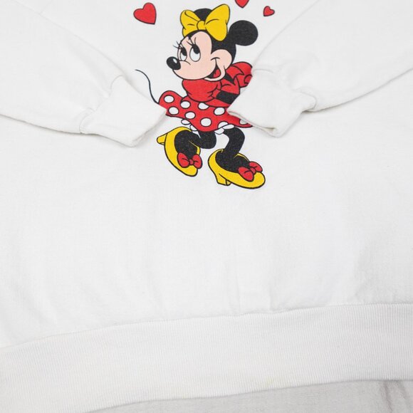 Vintage Minnie Mouse Disney Shirt Women's Medium Sweatshirt Made in USA 80s - Picture 7 of 13